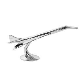   KARE Design Concorde Ezüst Alumínium Repülőgép Dekoráció 28 cm