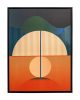 Kare Design Sunrise Modern Geometrikus Vászonkép Fekete Keretben