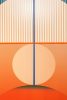 Kare Design Sunrise Modern Geometrikus Vászonkép Fekete Keretben