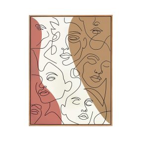   KARE Faccia Arte Tri Colore Vászonkép Absztrakt Művészeti 90x120