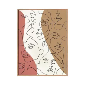   KARE Faccia Arte Tri Colore Vászonkép Absztrakt Művészeti 90x120