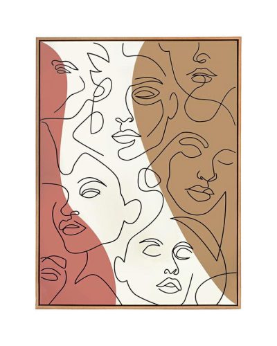 KARE festmény FACCIA ARTE TRI COLORE 90x120 cm