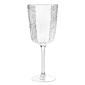   KARE Cascata Kézműves Texturált Borospohár 440ml Átlátszó