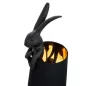 KARE Design Rabbit Asztali Lámpa Fekete Nyuszi 50cm