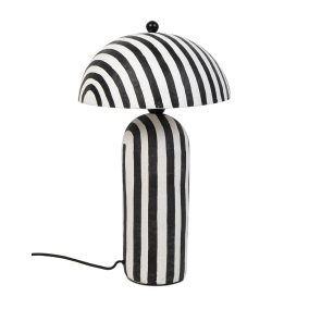 KARE asztali lámpa STRISCE 48 cm fehér és fekete színben