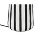   KARE Strisce Papírmasé Asztali Lámpa Fekete-Fehér Geometrikus 44cm