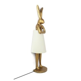KARE Rabbit Állólámpa Polyresin Arany Nyúl 150 cm