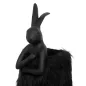 KARE Rabbit Fur Asztali Lámpa 50 cm Fekete Arany Műszőrme