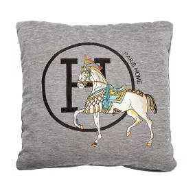 King Home Paris Home Lovas Díszpárna Chenille Szürke