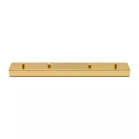   King Home Téglalap Alakú Arany Mennyezeti Lámpatartó Acél 44 cm