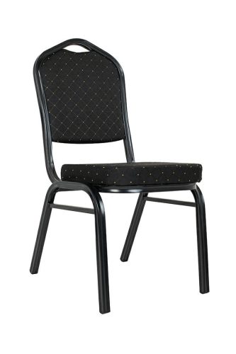 King Home HERON Bankett Szék Fekete Kárpitozott
