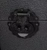Kare Design Voyage M Dekoratív Tárolóláda Fekete Vintage Stílusú