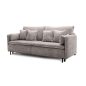 King Home Miria Kihúzható Kanapé Szövet Szürke