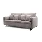 King Home Miria Kihúzható Kanapé Szövet Szürke