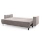   King Home Adele Kihúzható Kanapé Bordázott Szövet Szürke