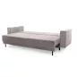   King Home Adele Kihúzható Kanapé Bordázott Szövet Szürke