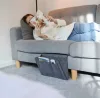 King Home NUDE Filc Ágytáska Barna Tárolózseb