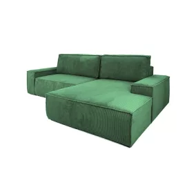 King Home PILLOW M Kord Sarokkanapé Ágyazható Zöld