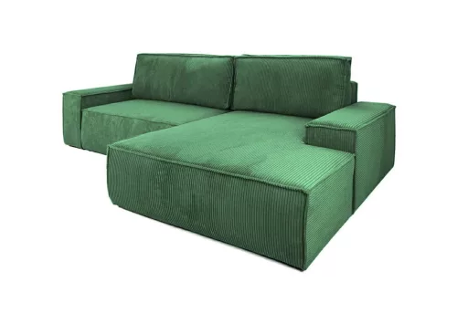 King Home PILLOW M Kord Sarokkanapé Ágyazható Zöld