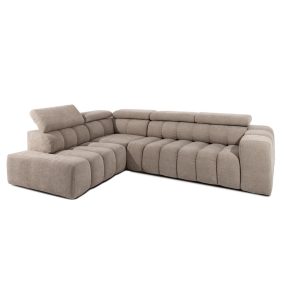 King Home Marino Moduláris Sarokkanapé Bézs Elektromos