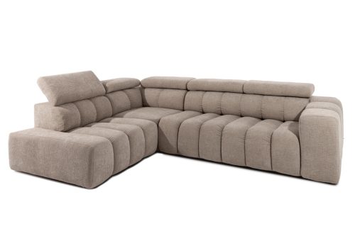 King Home Marino Moduláris Sarokkanapé Bézs Elektromos