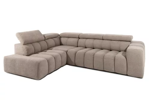 King Home Marino Moduláris Sarokkanapé Bézs Elektromos