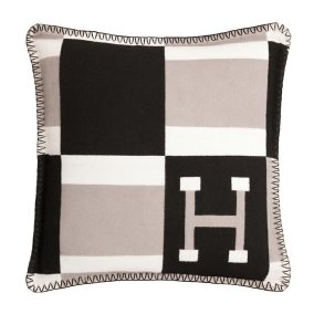   King Home Paris Home Geometrikus Díszpárna Fekete-Szürke H-Mintával