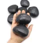 King Home dekoratív kavics 3-5 cm fekete természetes kő