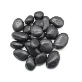   King Home dekoratív kerti kavics 3-5 cm 5 kg fekete természetes kő