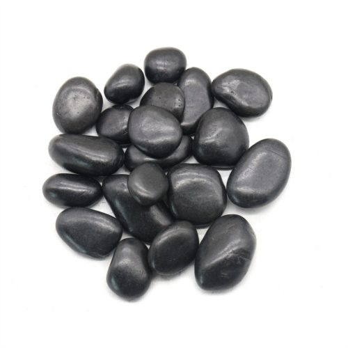 King Home dekoratív kerti kavics 3-5 cm 5 kg fekete természetes kő