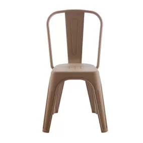 King Home Tower Paris PP szék barna rakásolható