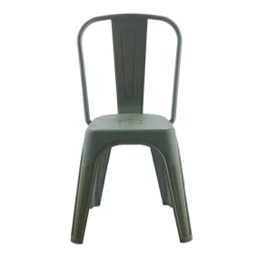 King Home Tower Paris PP szék sötétzöld polipropylen