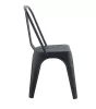 King Home Tower Paris PP szék fekete műanyag