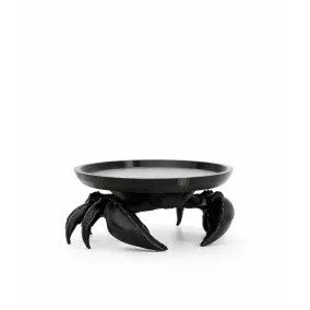   King Home SHP CRAB dekoratív tálca fekete rák alakú 3D nyomtatott