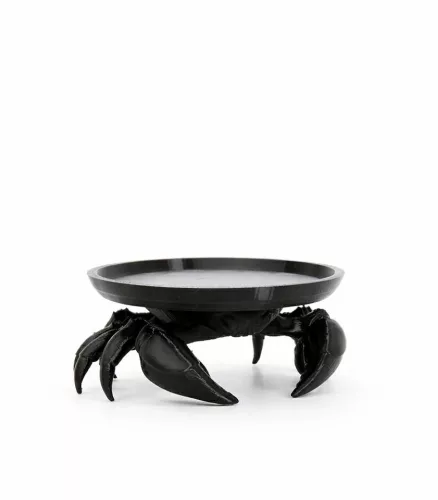 King Home SHP CRAB dekoratív tálca fekete rák alakú 3D nyomtatott