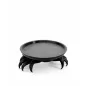   King Home SHP CRAB dekoratív tálca fekete rák alakú 3D nyomtatott