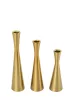 King Home SHP TRIO gyertyatartó szett fém arany 3 darabos