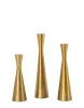 King Home SHP TRIO gyertyatartó szett fém arany 3 darabos