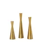 King Home SHP TRIO gyertyatartó szett fém arany 3 darabos