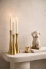 King Home SHP TRIO gyertyatartó szett fém arany 3 darabos