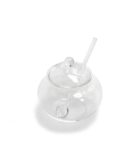King Home SHP JAR mini cukiernica kancsóval átlátszó üveg