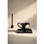 King Home SHP Fehér Rózsa Bögre Kerámia Fekete 300 ml