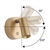 King Home SHP PICKET fali lámpa acél arany LED