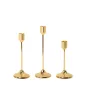   King Home SHP SPLEND gyertyatartó szett fém arany 3 darabos