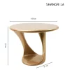King Home Shangri La asztal gyanta arany szobrászati design