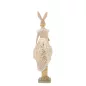   King Home SHP RABBIT Dekoratív Nyúl Figura Gyanta Bézs Arany