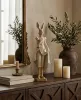 King Home SHP RABBIT Dekoratív Nyúl Figura Gyanta Bézs Arany