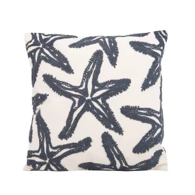   King Home SHP Starfish Díszpárna Tuftolt Bézs Szürke Tengeri Csillag Mintával