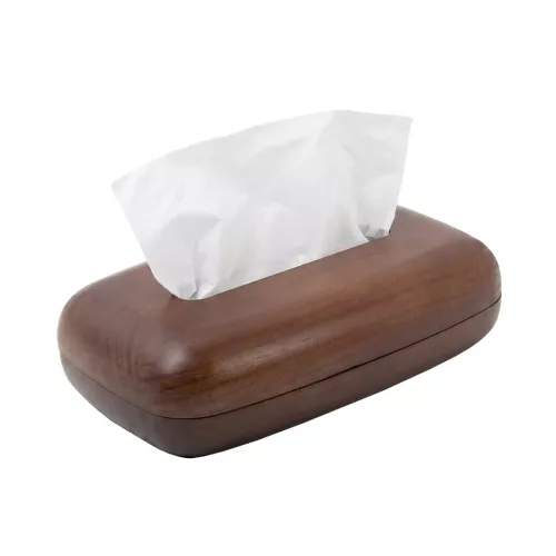 King Home SHP Woodie Zsebkendőtartó Fa Barna