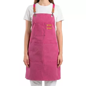 SHP PINKY kötény vászon rózsaszín
